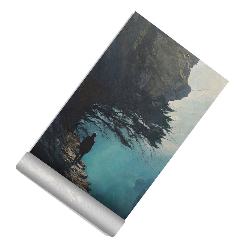 Painted Mountain Journey Door Decoupage