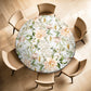 Painted Peach Peonies Round Tablecloth by Mark van Vuuren