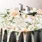 Painted Peach Peonies Round Tablecloth by Mark van Vuuren