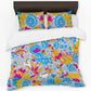 Painted Colourfull Floral Duvet Cover Set