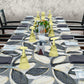 Painted Grey & White Tulips 3m Rectangle Tablecloth
