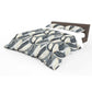 Painted Grey & White Tulips Duvet Cover Set