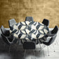 Painted Grey & White Tulips Round Tablecloth