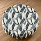 Painted Grey & White Tulips Round Tablecloth