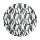 Painted Grey & White Tulips Round Tablecloth