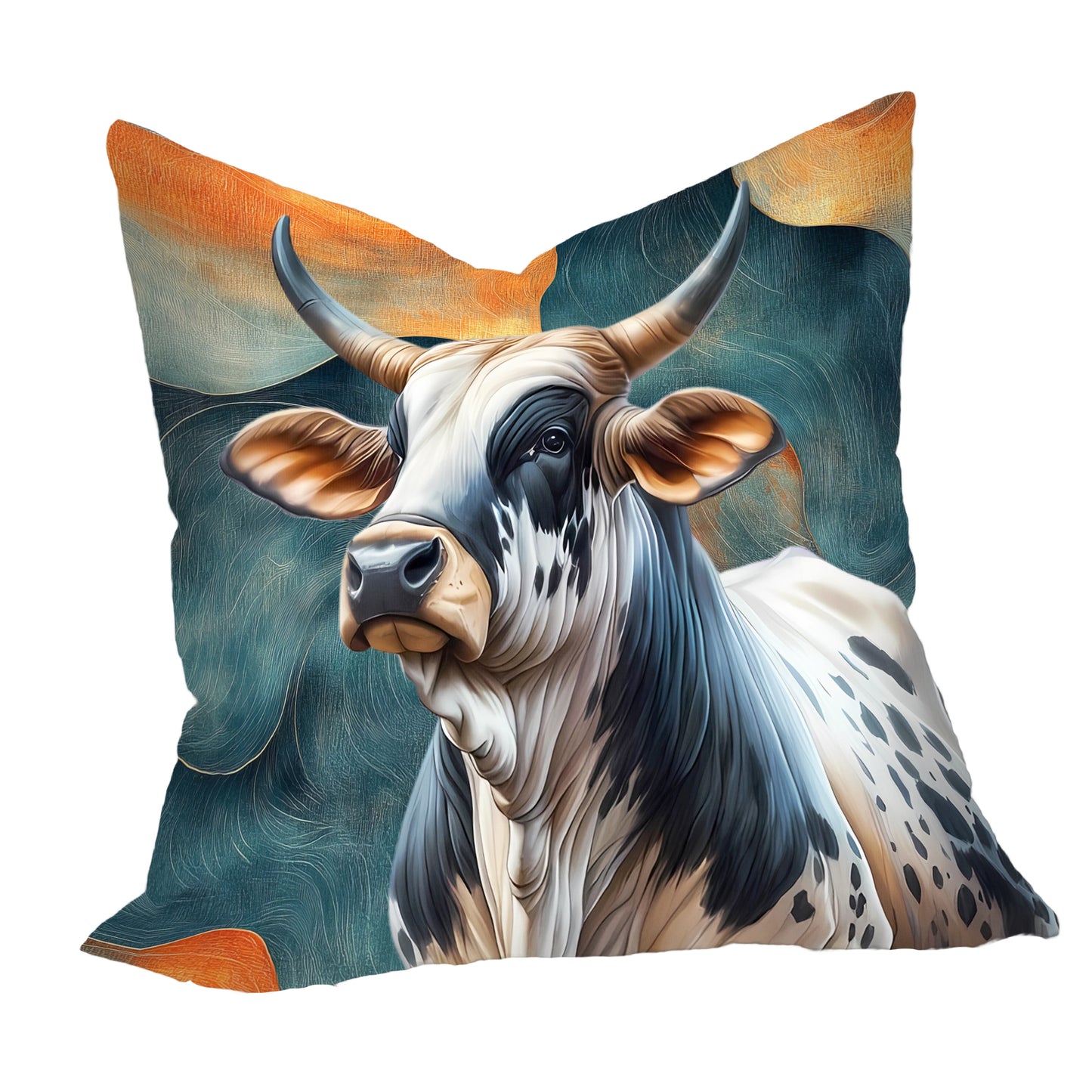 Painted Nguni Luxury Scatter by Mark van Vuuren