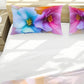 Painted Pastel Flowers Duvet Cover Set
