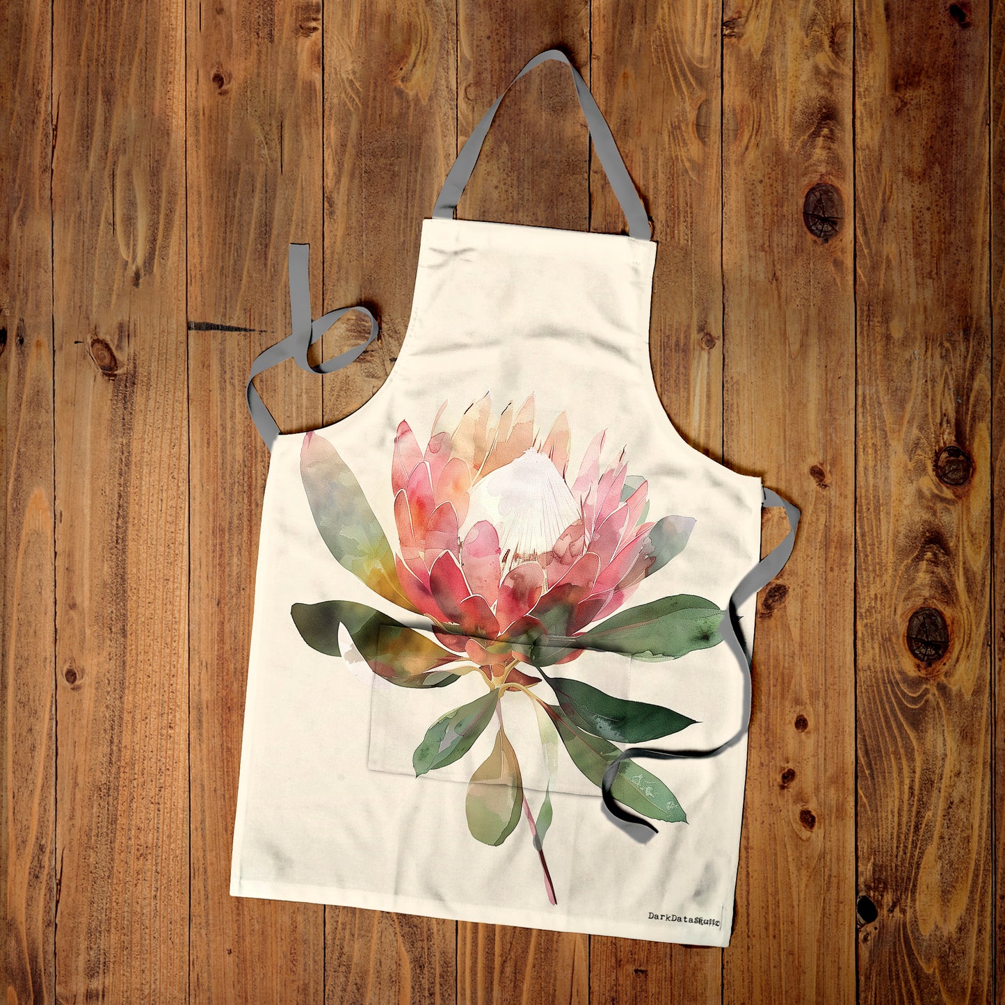 Painted Protea Apron by Wikus Schalkwyk