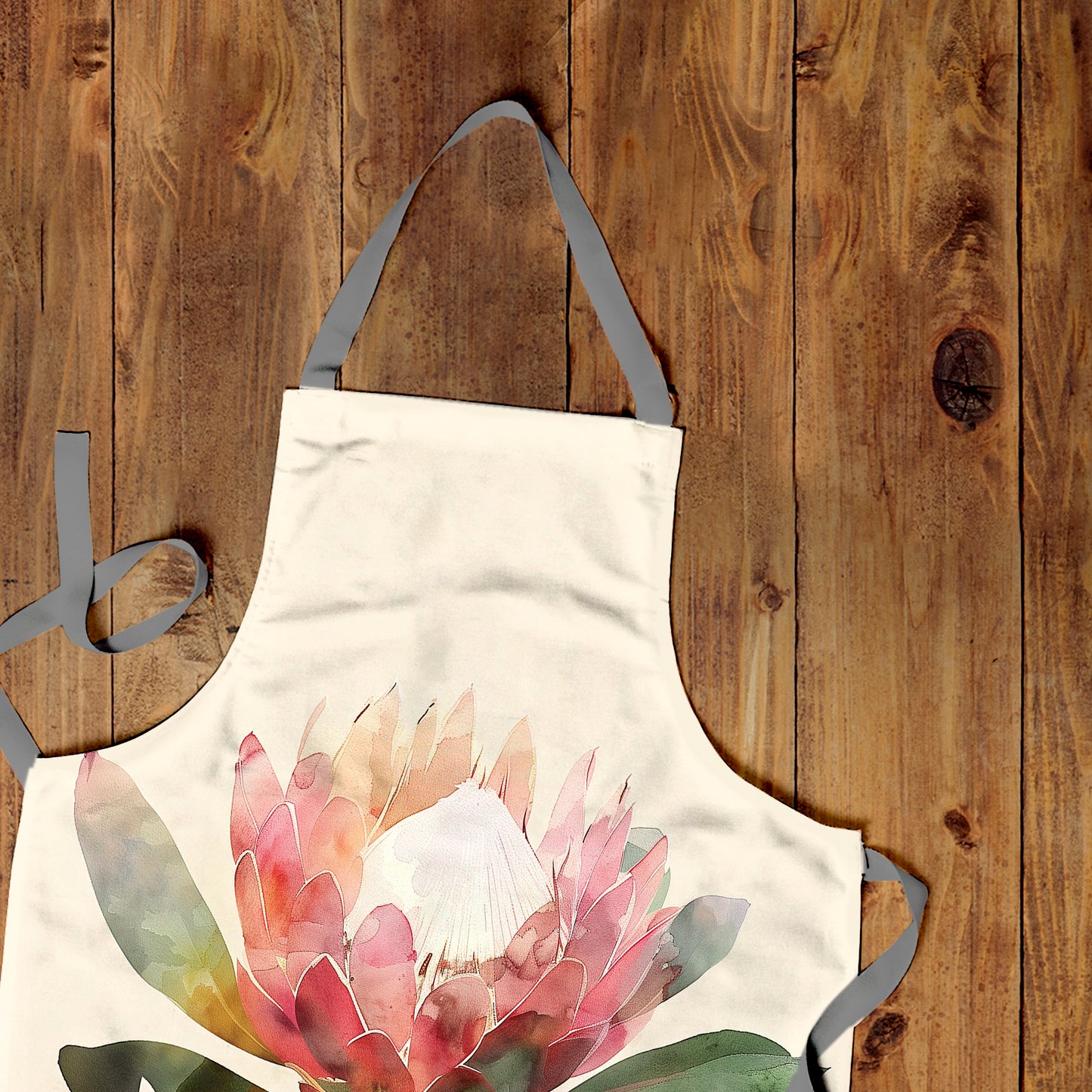 Painted Protea Apron by Wikus Schalkwyk
