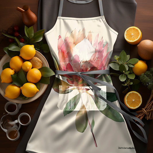 Painted Protea Apron by Wikus Schalkwyk