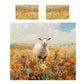Painted Sheep on the Pasture Duvet Cover Set