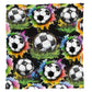 Painted Soccer Ball Light Weight Fleece Blanket by Mark van Vuuren
