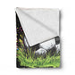 Painted Soccer Ball Light Weight Fleece Blanket by Mark van Vuuren