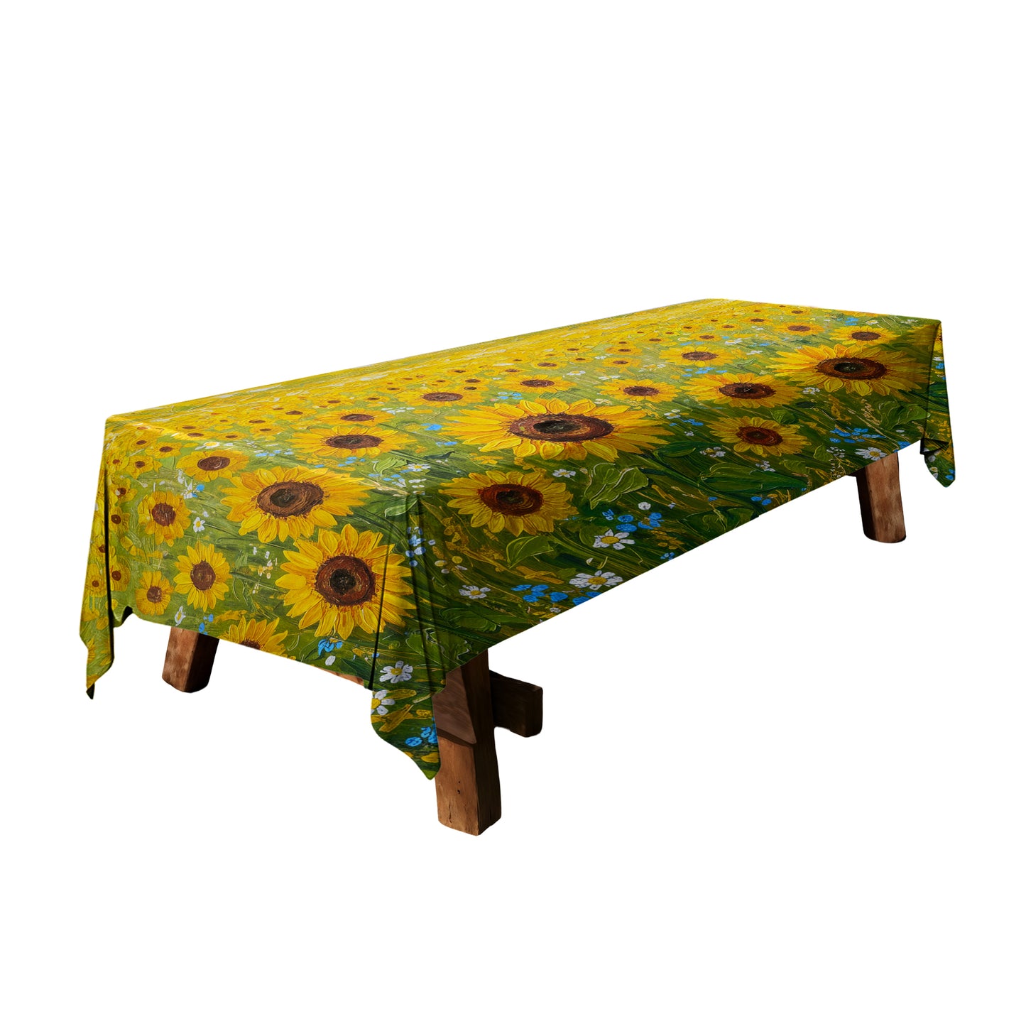 Painted Sunflower Field 3m Rectangle Tablecloth
