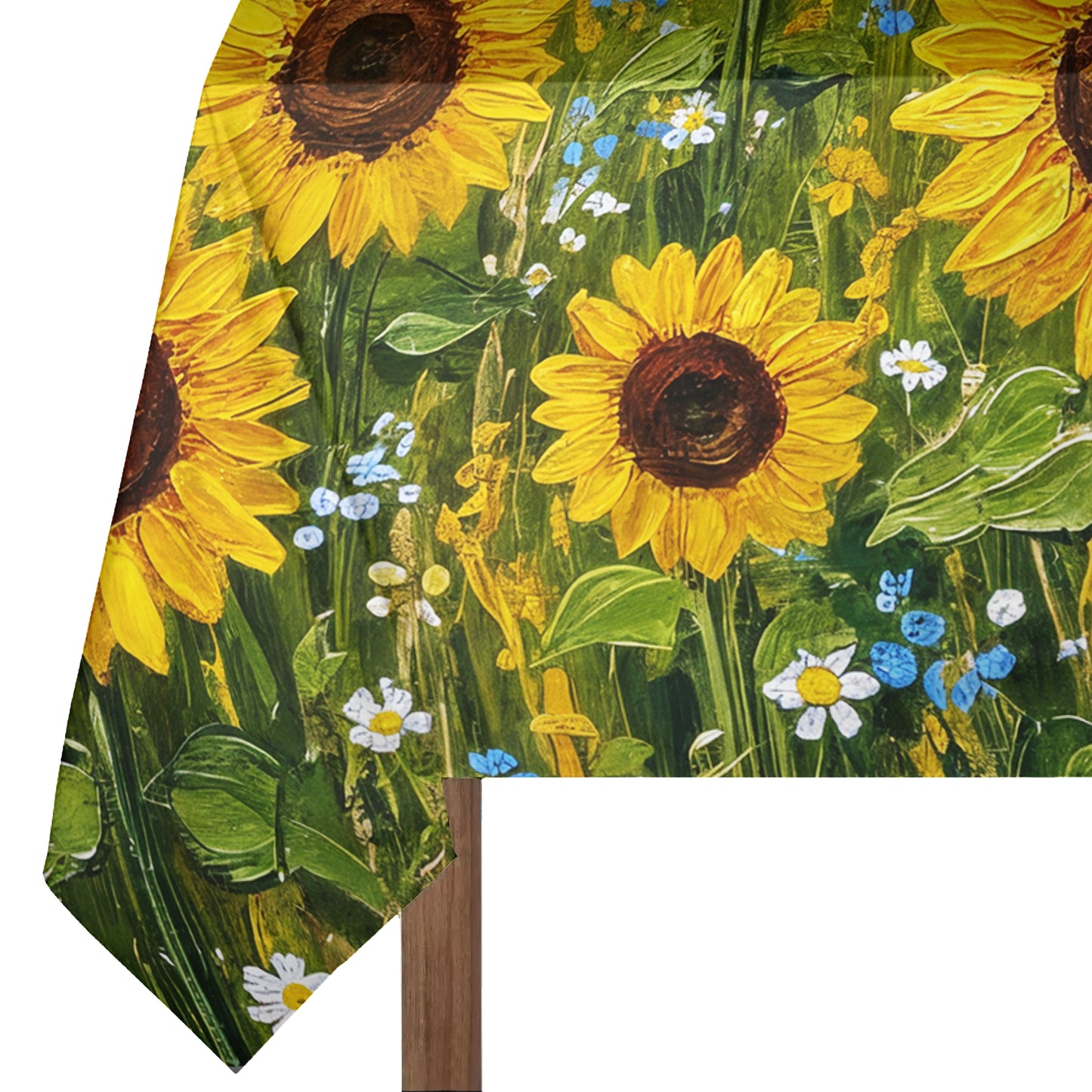 Painted Sunflower Field 3m Rectangle Tablecloth