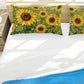 Painted Sunflower Field Duvet Cover Set