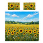 Painted Sunflower Field Duvet Cover Set