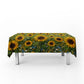 Painted Sunflower Field Rectangle Tablecloth