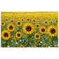 Painted Sunflower Field Rectangle Tablecloth