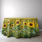 Painted Sunflower Field 2,3m Round Tablecloth