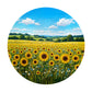 Painted Sunflower Field 2,3m Round Tablecloth