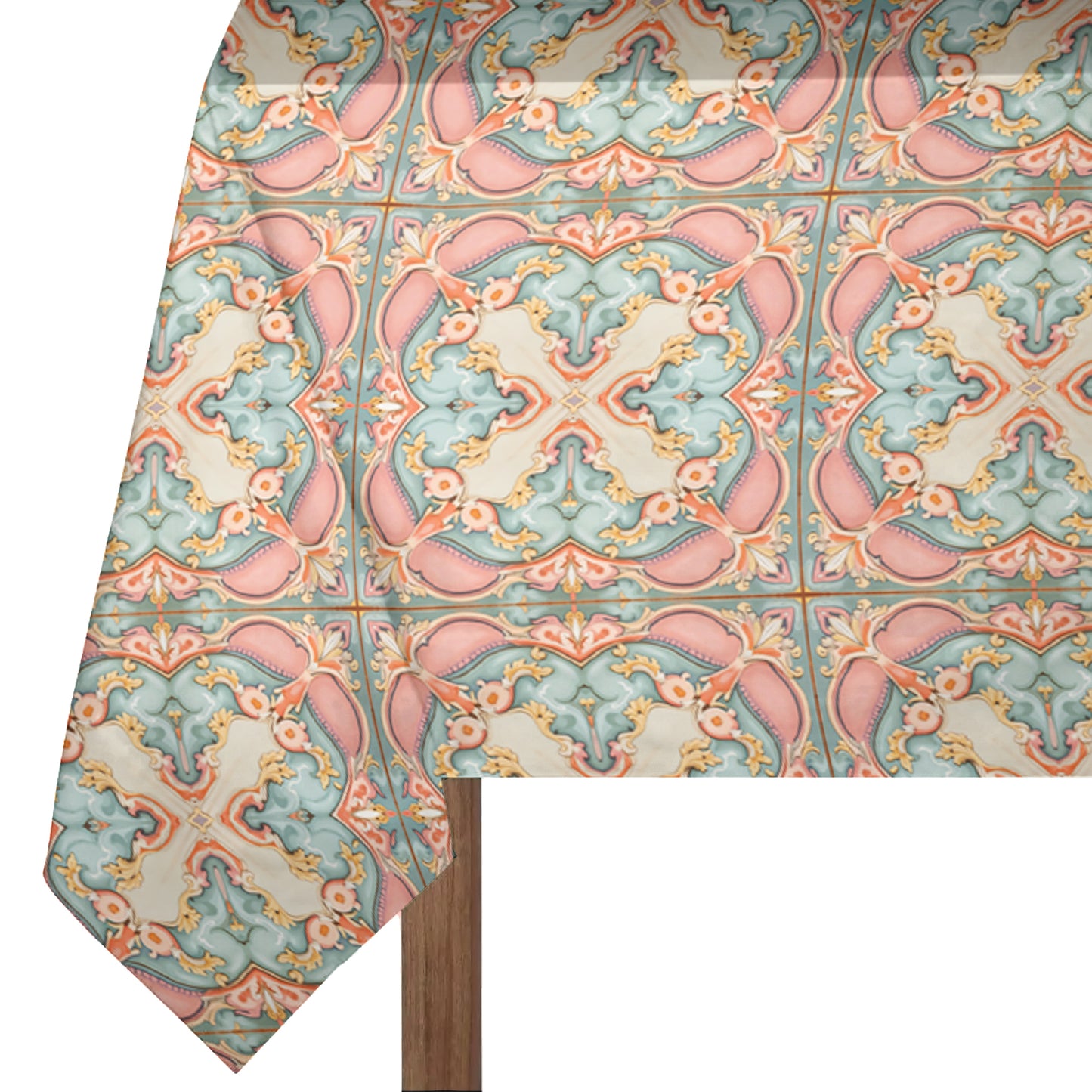 Painted Victorian Hall of Blossoms Rectangle Tablecloth