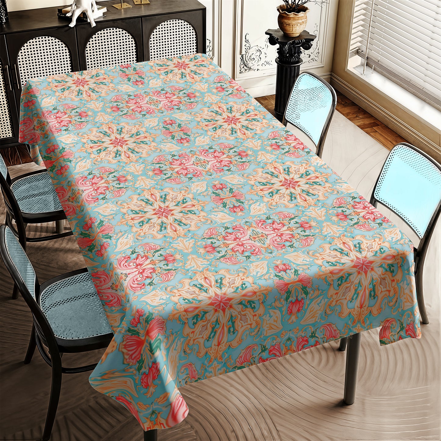 Painted Victorian Ivy Serenade Rectangle Tablecloth