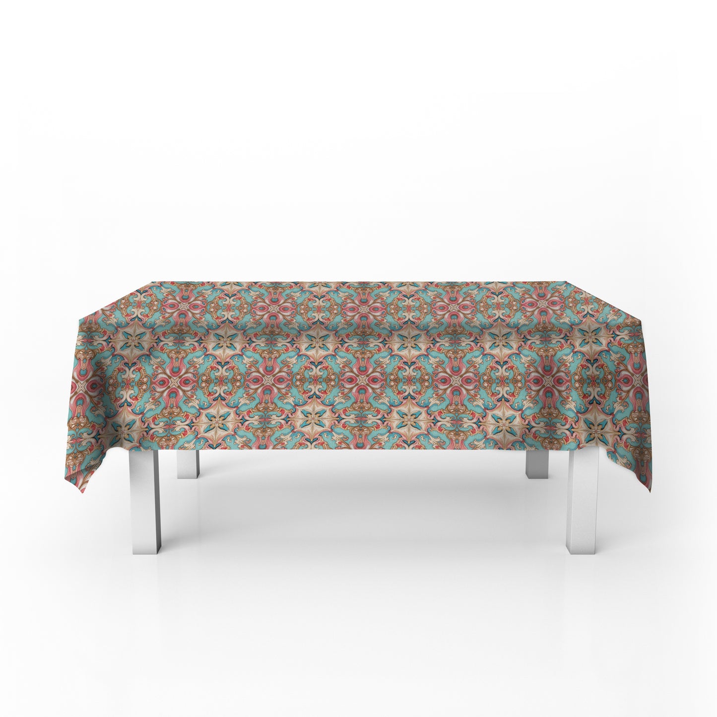 Painted Victorian Rosewood Parlor Rectangle Tablecloth