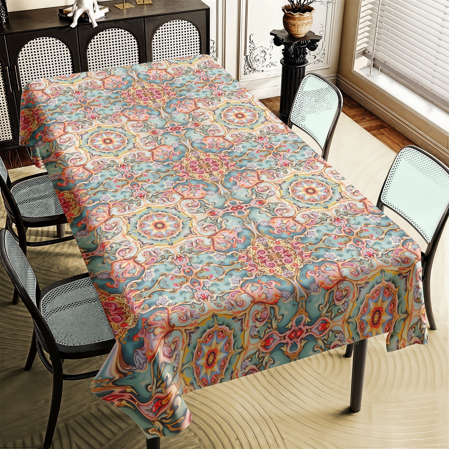 Painted Victorian Twilight Rectangle Tablecloth