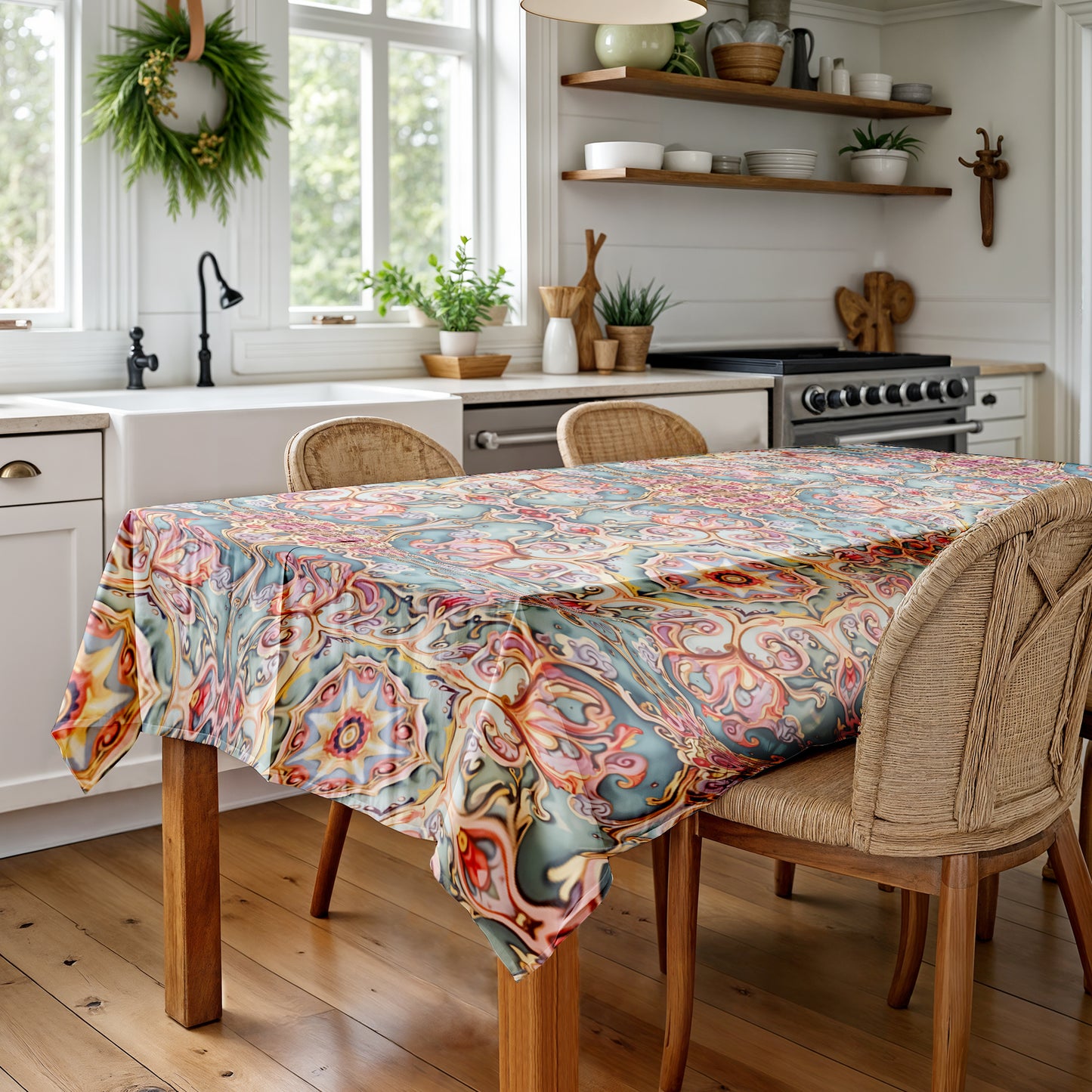Painted Victorian Twilight Rectangle Tablecloth