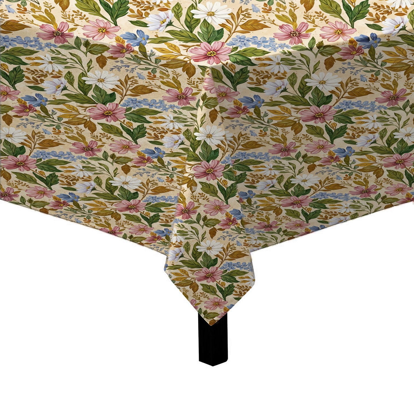 Painted Wild Flower Square Tablecloth