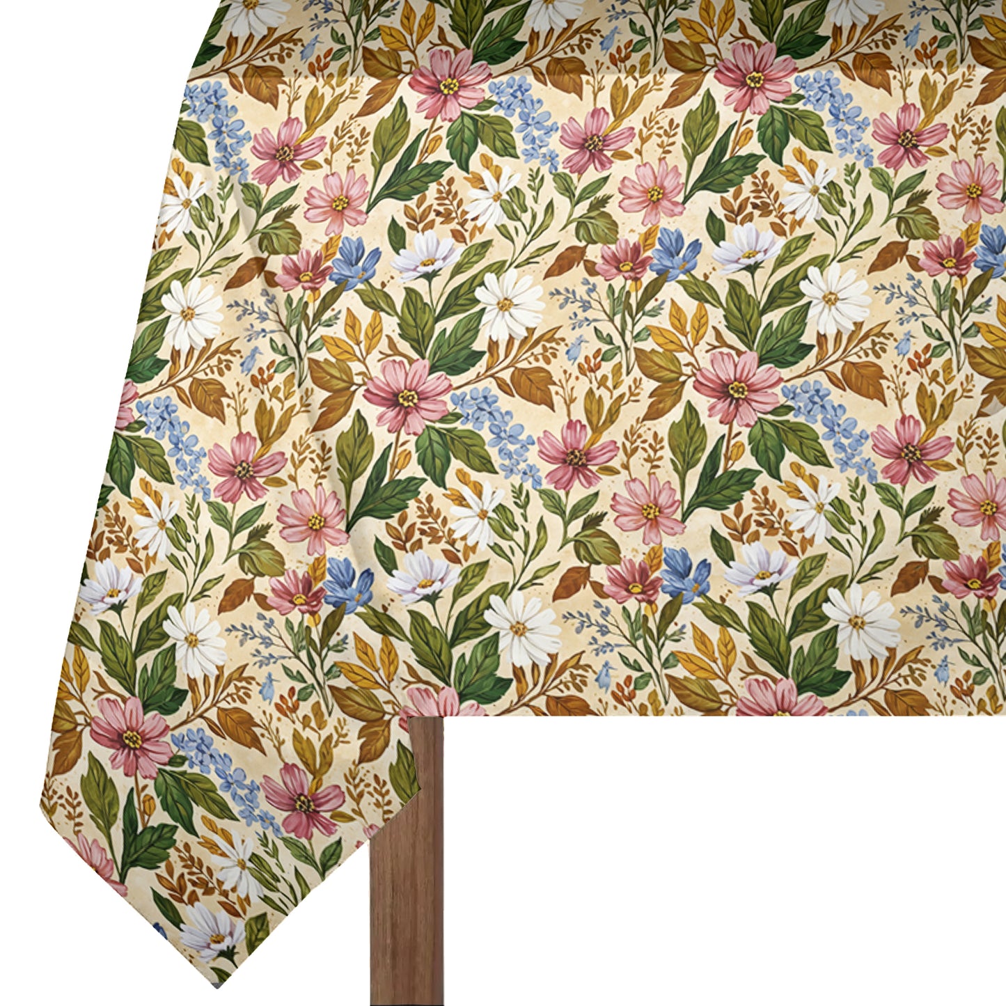 Painted Wild Flowers 3m Rectangle Tablecloth