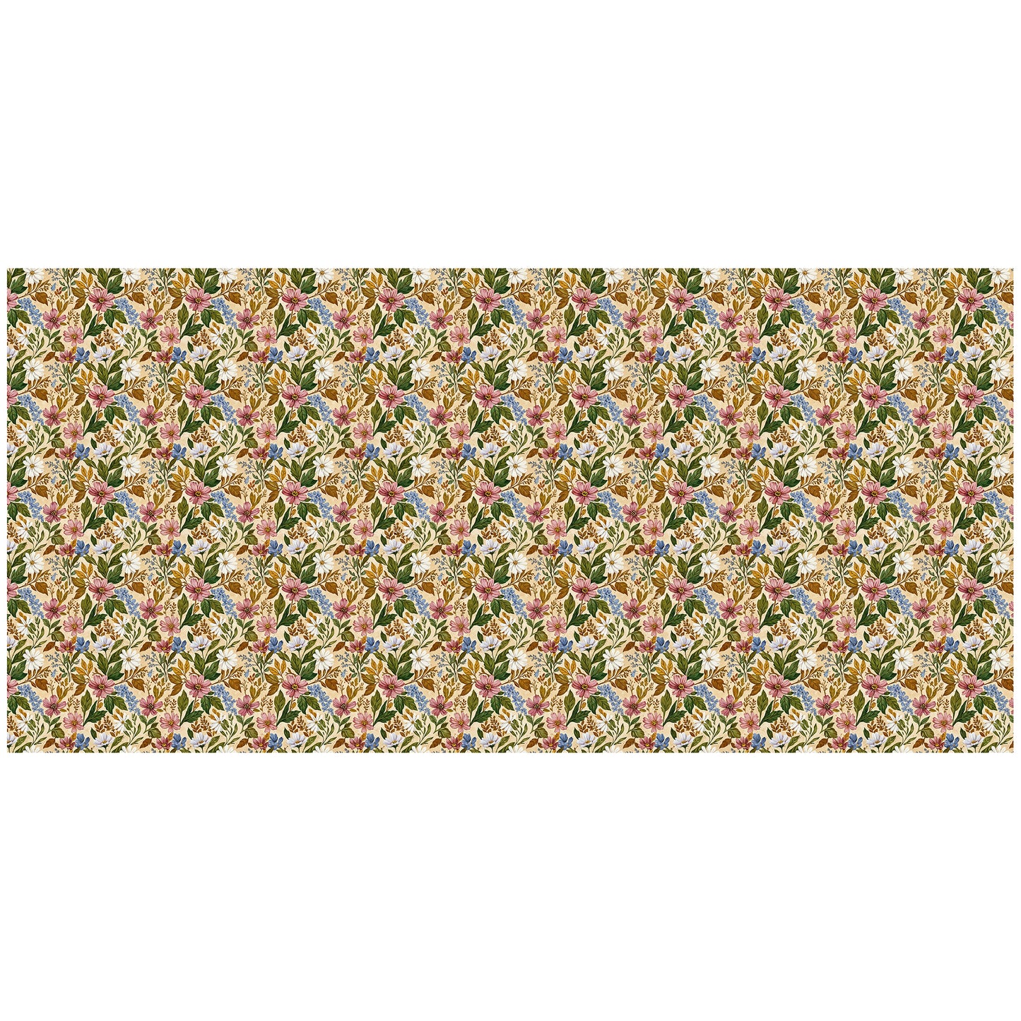 Painted Wild Flowers 3m Rectangle Tablecloth