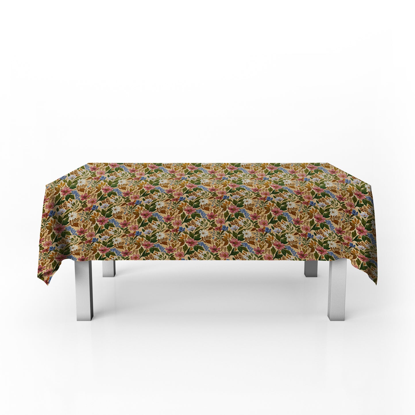 Painted Wild Flowers Rectangle Tablecloth