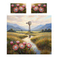 Painted Windmill Protea & Mountains Duvet Cover Set