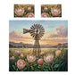 Painted Windmill & Protea Sunset Duvet Cover Set