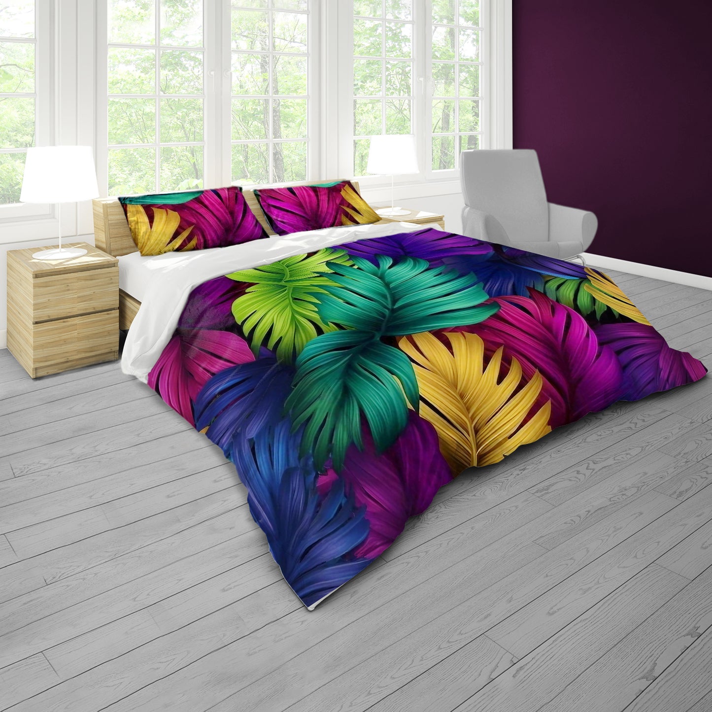 Palms in Motion Duvet Cover Set