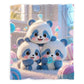 Panda Puff Baby Fleece Blanket
