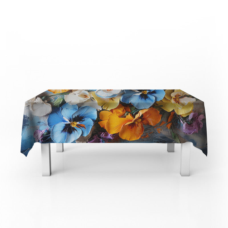 Pansies Abstract Rectangle Tablecloth