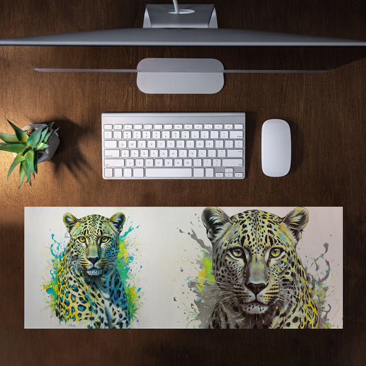 Panthera Pardus Leopard Large Desk Pad By Nathan Pieterse