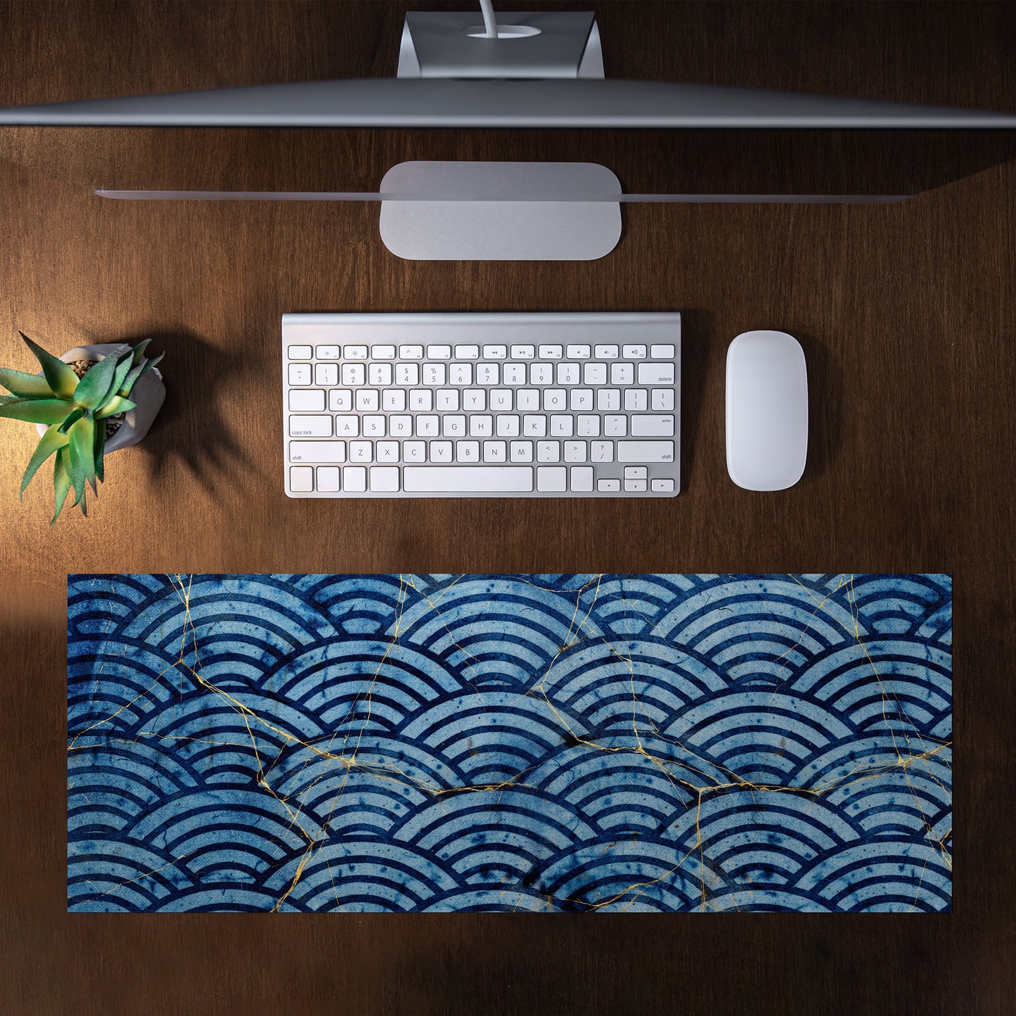 Paper Waves Desk Pad