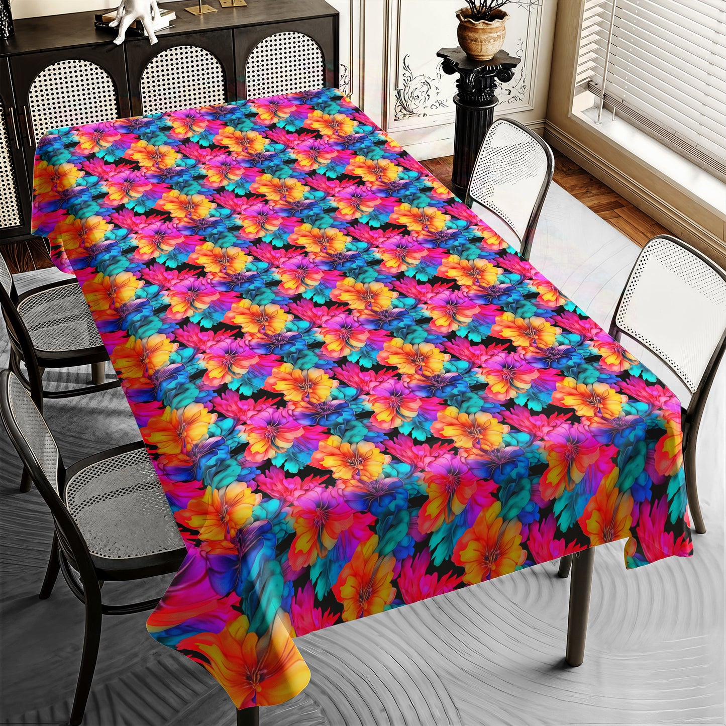 Paradise Peonies Rectangle Tablecloth