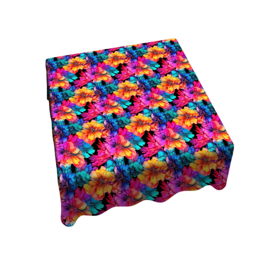 Paradise Peonies Square Tablecloth