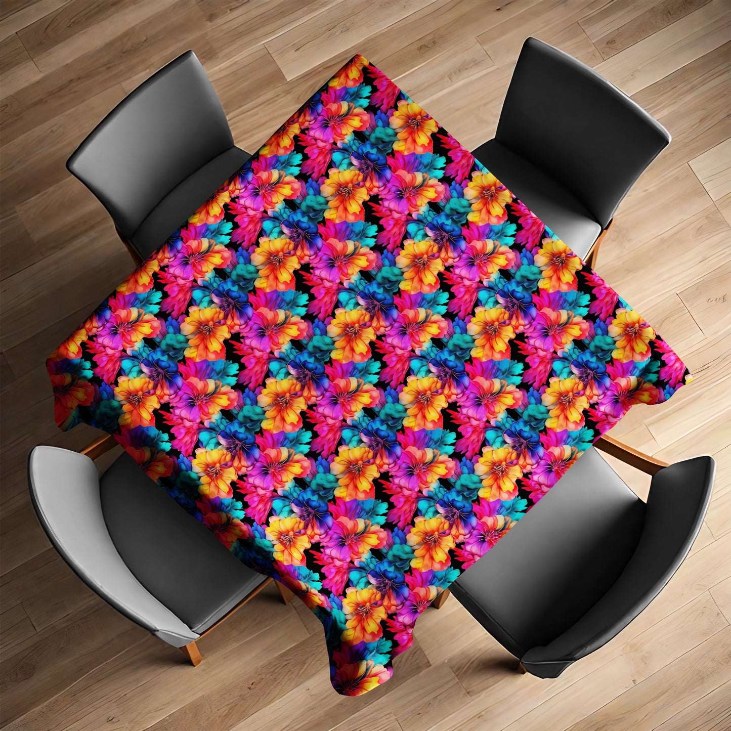 Paradise Peonies Square Tablecloth