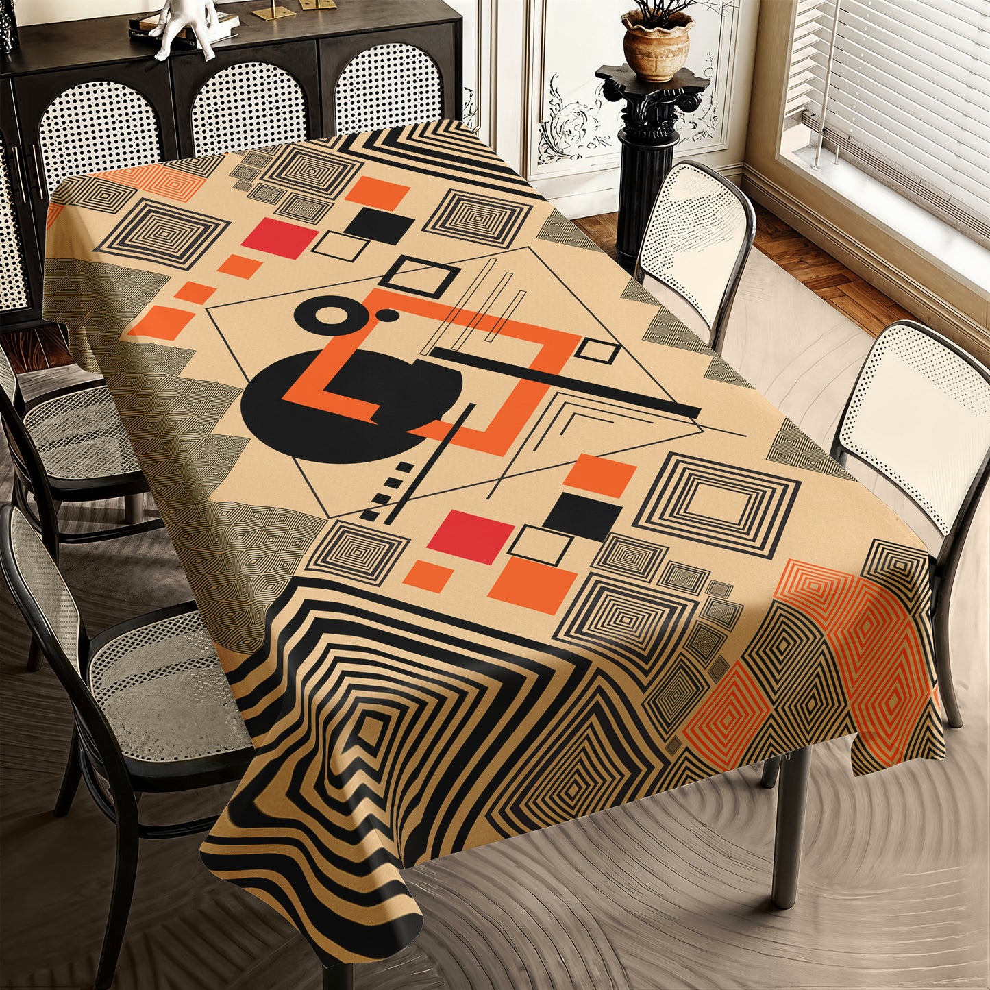 Parallel Perspectives Rectangle Tablecloth