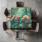 Parrot Jungle Square Tablecloth