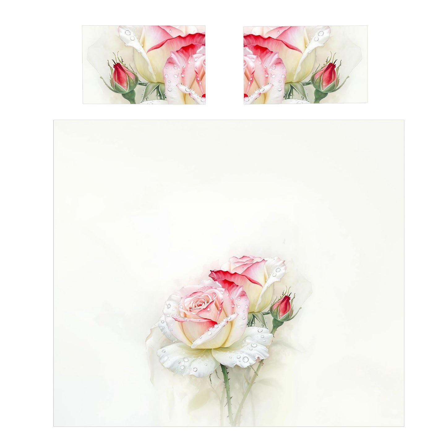 Passion Rose Duvet Cover Set