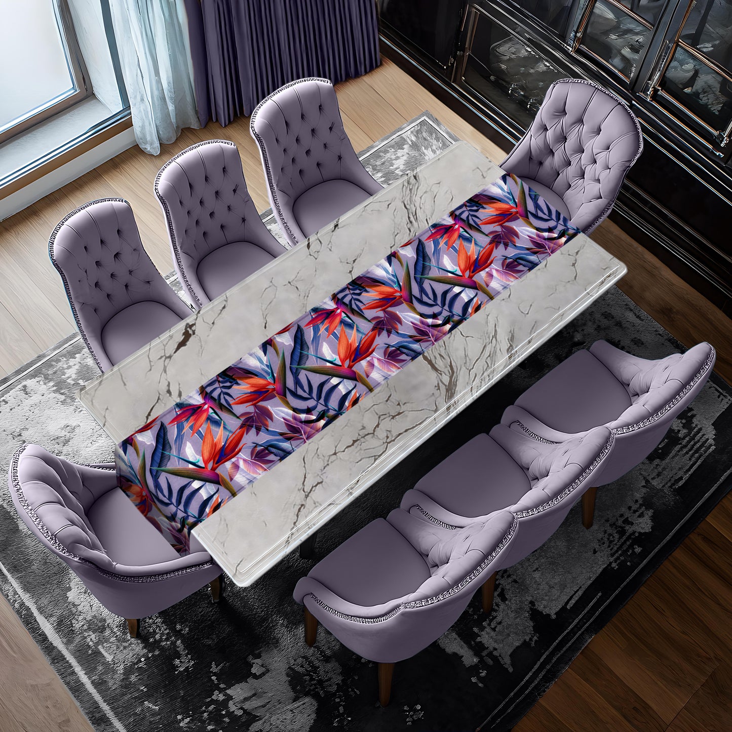 Passionate Strelitzias Table Runner