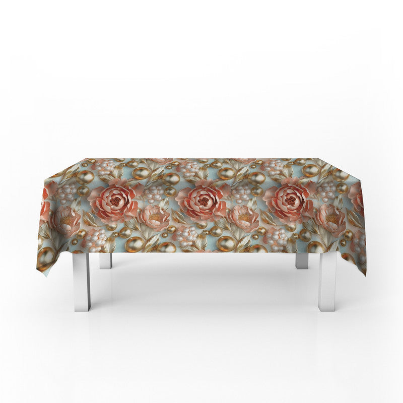 Pastel Lime And Gold Rectangle Tablecloth