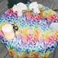 Pastel Rainbow Round Tablecloth